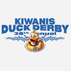 Official Men's T of the 38th Annual Duck Derby | Kiwanis West Bend Design